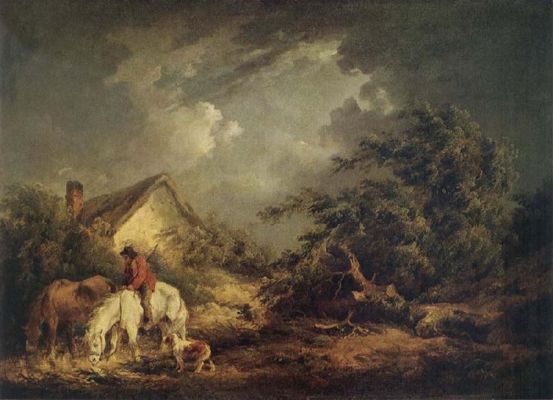 George Morland The Approaching Storm France oil painting art
